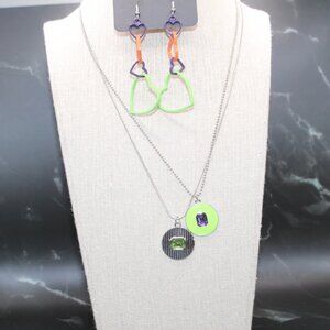 Paparazzi Heart Earring with NecklaceSet